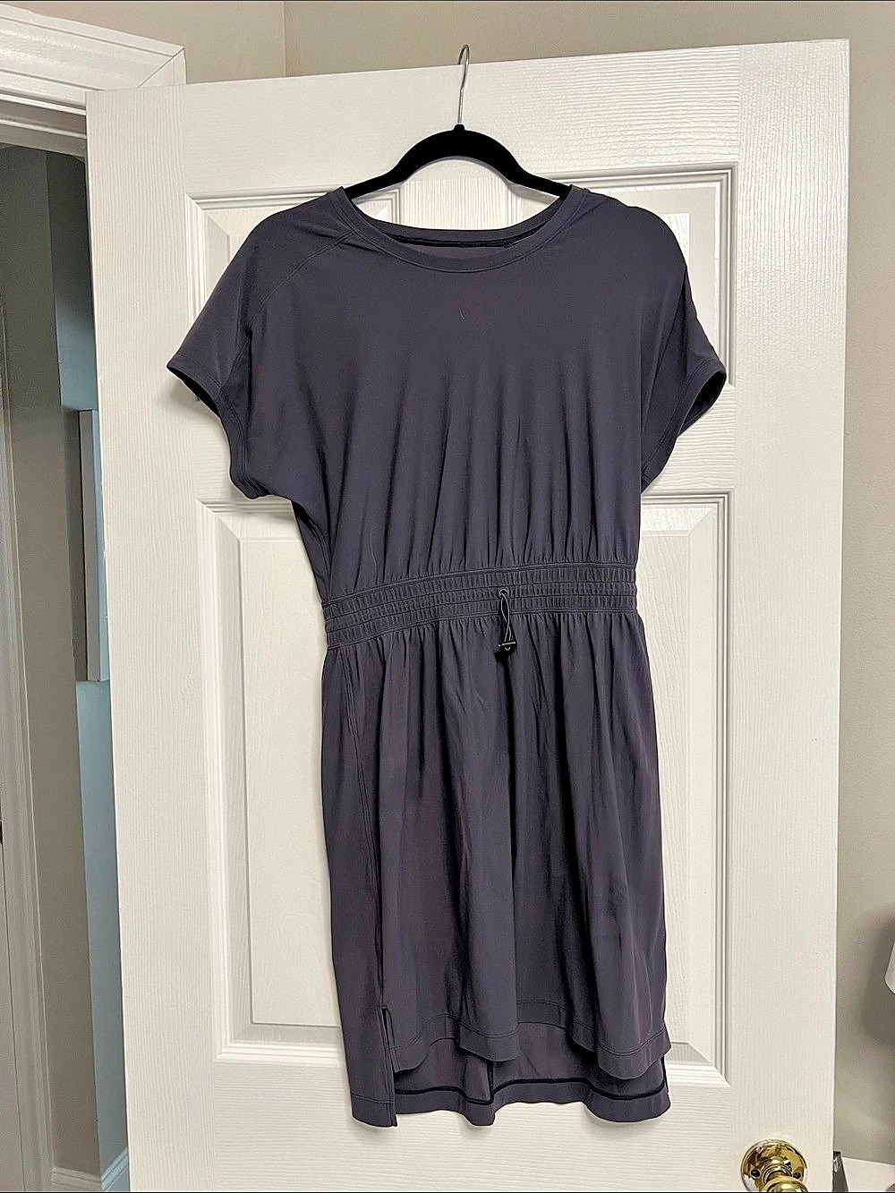 lululemon Lightweight Softstreme Ruched T-Shirt Dress Purple